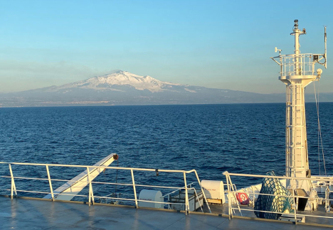 Atalante ship on the sea